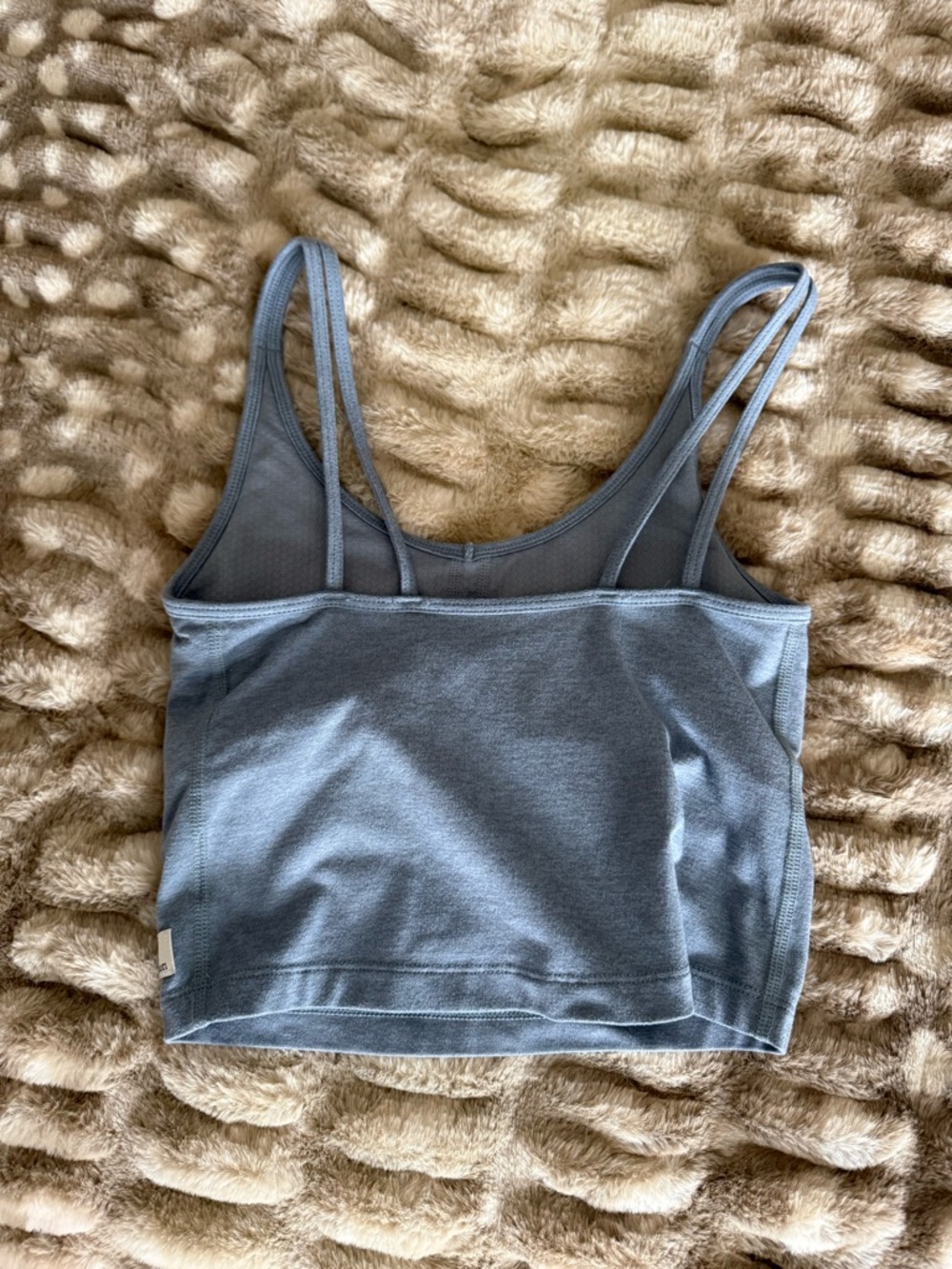 Vuori Blue Cropped Tank Top - Picture 2 of 3